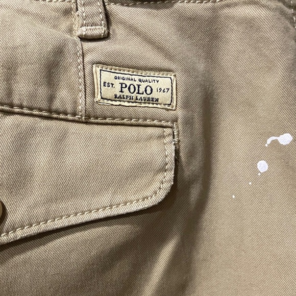 Ralph Lauren Tan Paint-Splatter Chinos - Picture 3 of 6